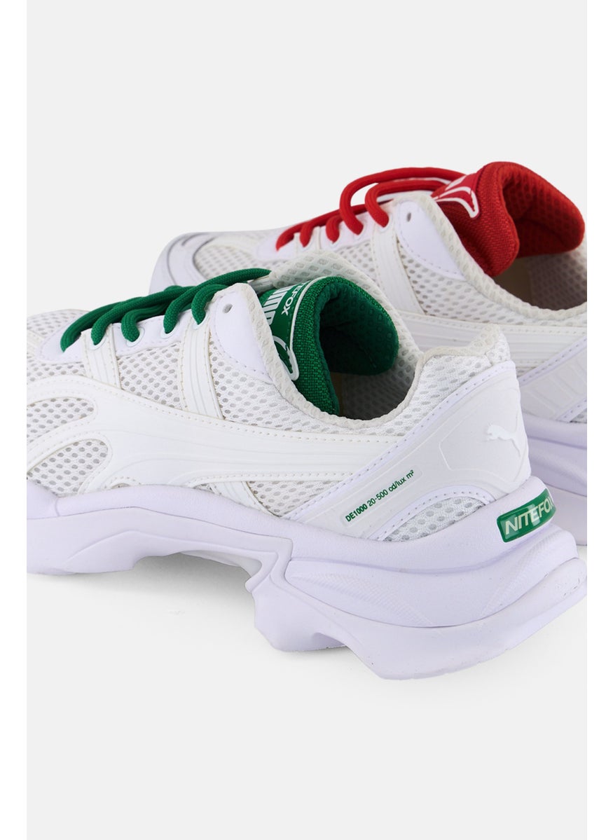 PUMA Kids Boy Nitefox Lace Up Running Shoes, White  - Image 2
