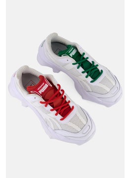 PUMA Kids Boy Nitefox Lace Up Running Shoes, White  - Image 4