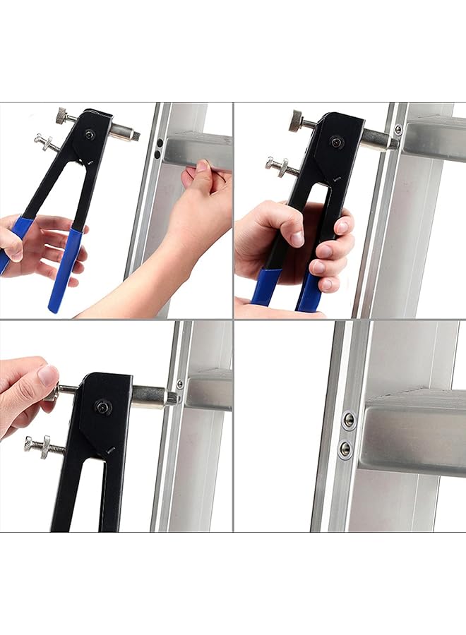 KEWAYO 110 Pieces Rivet Nut Tool Set, 1Pcs Hand Riveter Rivet Gun With 104Pcs Threaded Rivet Nuts Inserts (M3-M8) And 5Pcs Mandrels Rivet Nut Tool Set, For Car, Boat And Furniture Repair - Image 2