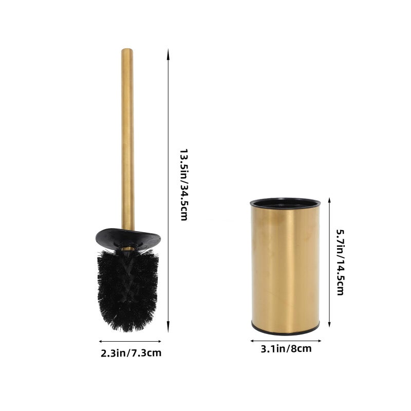 Stainless Steel Toilet Brush with Holder Long Handle for Bathroom and Kitchen Wall Mountable - Image 3