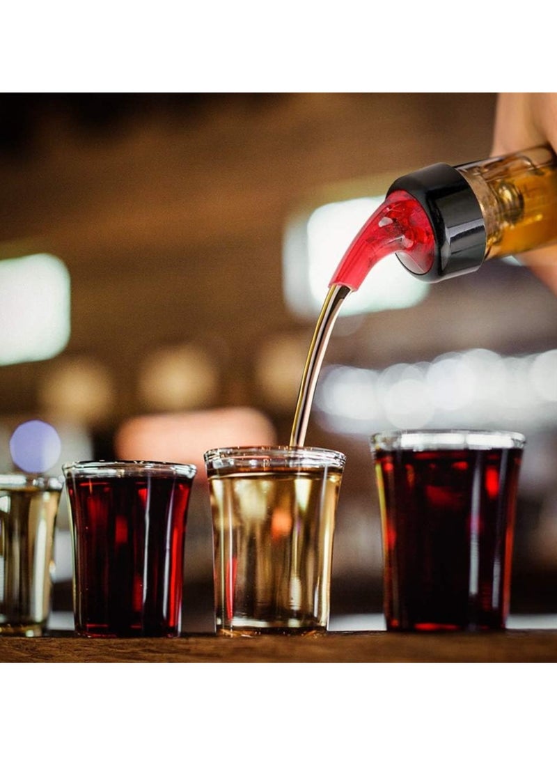 SYOSI 2 قطع موزع زجاجات قياس تلقائي - موزع قياس المشروبات الكحولية السريع لشراب النبيذ والكوكتيل أدوات بار منزلية (1 أونصة/30 مل) - Image 3