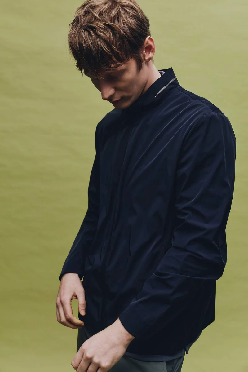 Defacto  Regular Fit Turtle Neck Zip-Up Jacket for Men | Best Price UAE