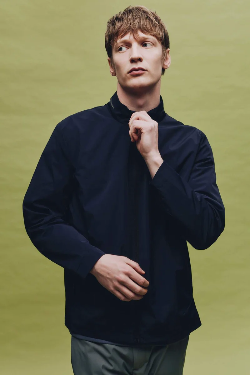 Regular Fit Turtle Neck Zip-Up Jacket