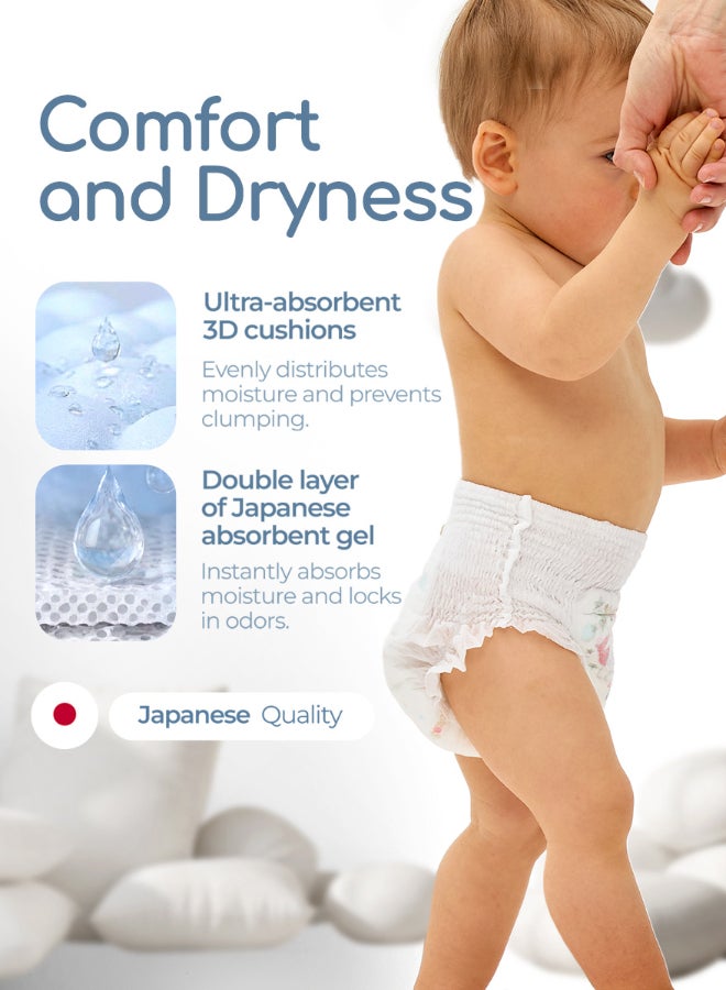 YokoSun Premium Baby Diaper Pants, Size 6 / XXL (15-23 kg), 28 pcs â€“ Ultra-Soft, Hypoallergenic Nappies, Japanese Quality for Baby Skin Care, Leakproof with 12-Hour Dryness Protection - Image 3