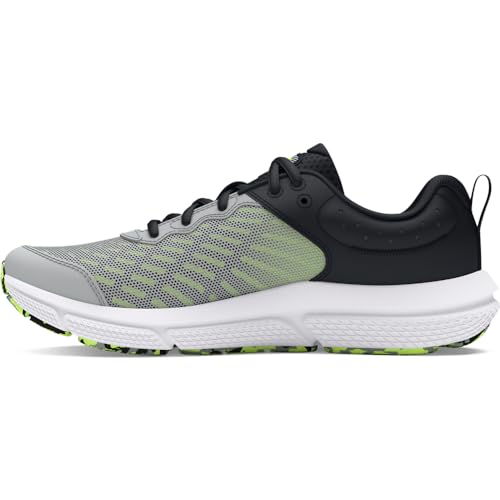 Under Armour Boys' Grade School Assert 10, (102) Mod Gray/Black/High Vis Yellow, 3.5, US - Image 1