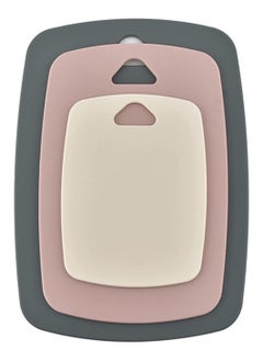 Arabest Kitchen Plastic Cutting Boards Set of 3, Professional Multicolor Cutting Board Set, Dishwasher Safe Cutting Boards for Fruit and Meat Kitchen, Pink  - Image 1