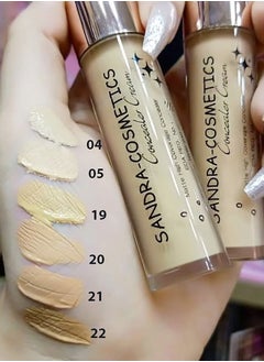 Sandra High Coverage Matte Cream Concealer From Sandra, Silver Cover, Color No. (05)  - Image 3