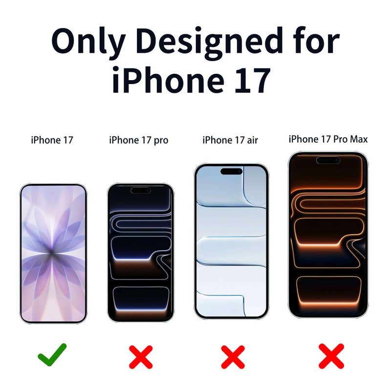 Juvraixo for iPhone 17 Privacy Screen Protector 6.3 Inch Anti Blue Light Tempered Glass 28Â° Rose red Gradient Anti-Spy Easy Installation Full Coverage Anti-Scratch - Image 2