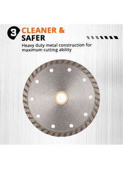 KSEIBI Sintered Diamond Discs/Wave Turbo, Diamond, Sharp, Durable, High-Performance Cutting, Stone and Tile Cutting Tool, used for Cutting Building Materials Marble, Porcelain, Ceramic, Wet Dry Cutting.  - Image 5