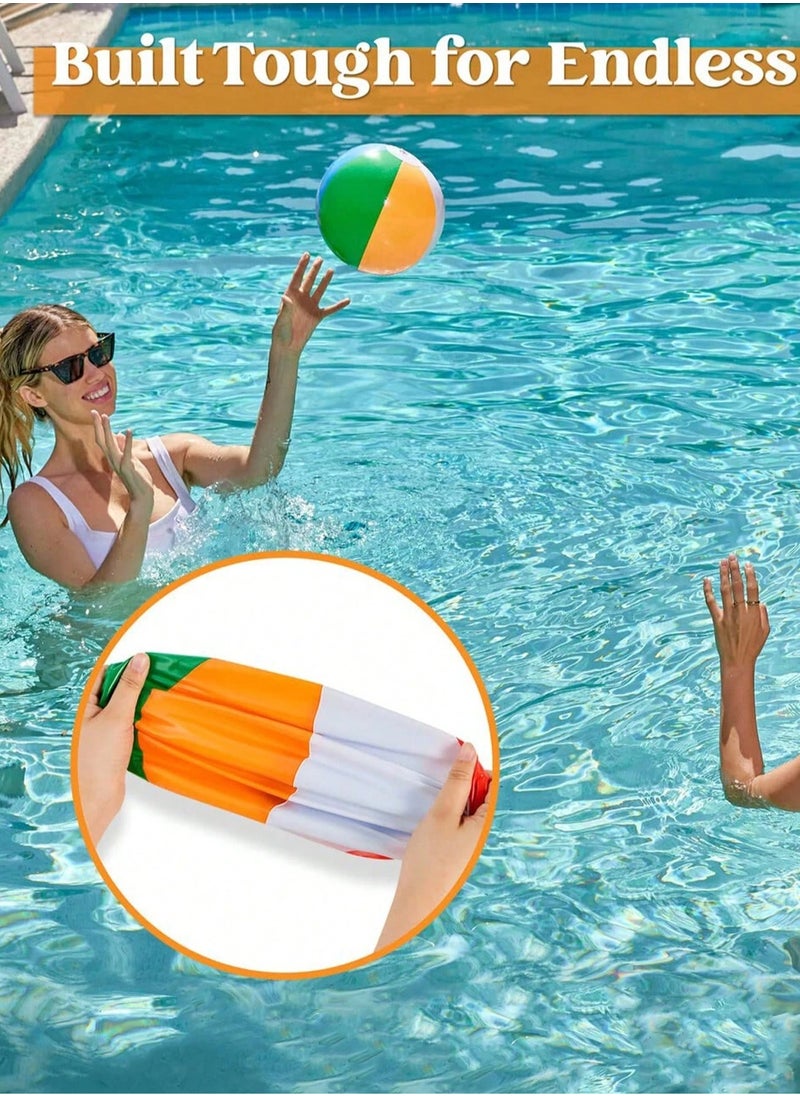 null - Hawaiian Design Beach Ball Inflatable beach ball with vibrant colors that attract attention and add extra fun. 1 piece – Ideal for pools, summer events, and beach activities. - Image 1