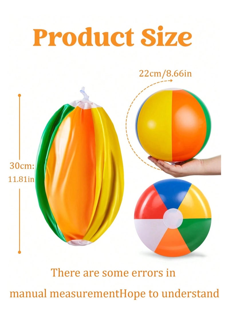 null - Hawaiian Design Beach Ball Inflatable beach ball with vibrant colors that attract attention and add extra fun. 1 piece – Ideal for pools, summer events, and beach activities. - Image 1