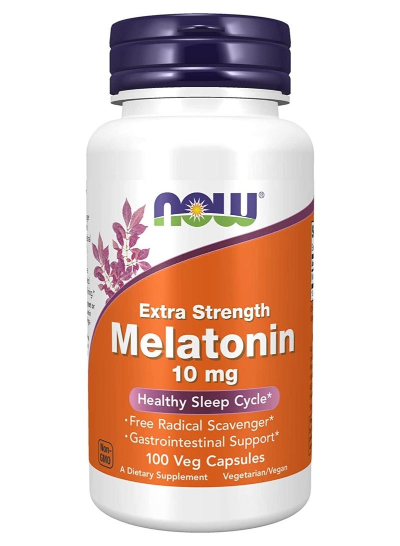 now Melatonin10 mg 100 Veg capsules - Image 1