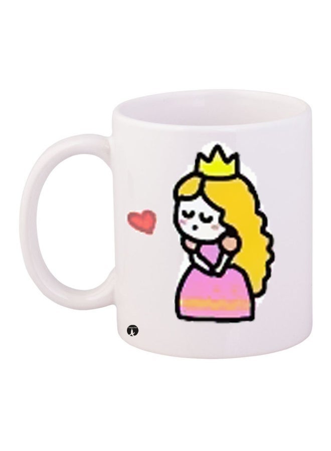 RYN Printed Coffee Mug White/Yellow/Pink