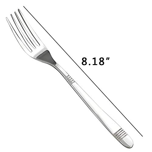 Begale Bagele 12 Pieces Stainless Steel Dinner Forks, Silverware Forks Set - Image 2