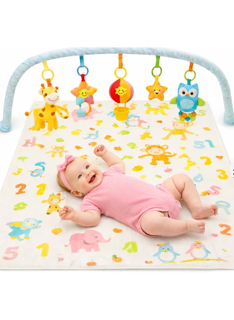 Panvil Baby Play Mat – BPA-Free Foldable Foam Crawling Mat for Kids (150 x 180 x 1 cm) – Portable, Safe, and Comfortable Floor Play Mat (Assorted Designs) - Image 1