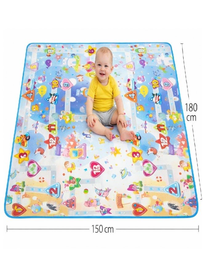 Panvil Baby Play Mat – BPA-Free Foldable Foam Crawling Mat for Kids (150 x 180 x 1 cm) – Portable, Safe, and Comfortable Floor Play Mat (Assorted Designs) - Image 2