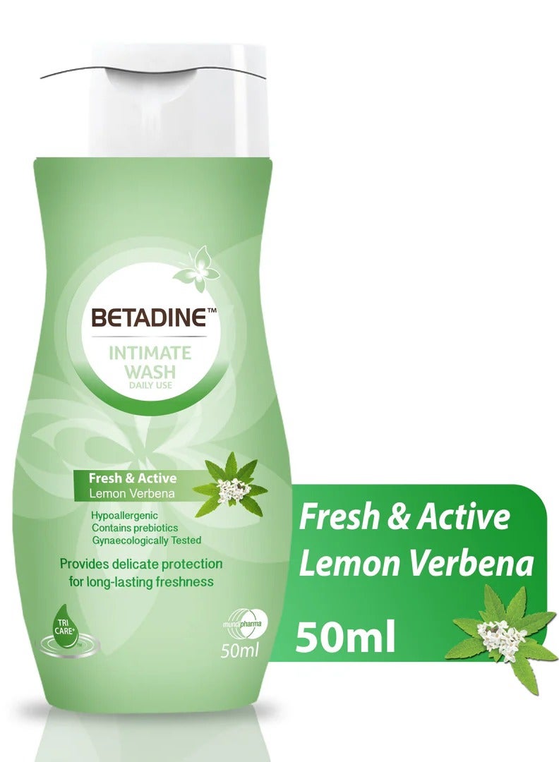 غسول بيتادين للمنطقة الحساسة منعش ومنشط بخلاصة الليمون - 50 مل