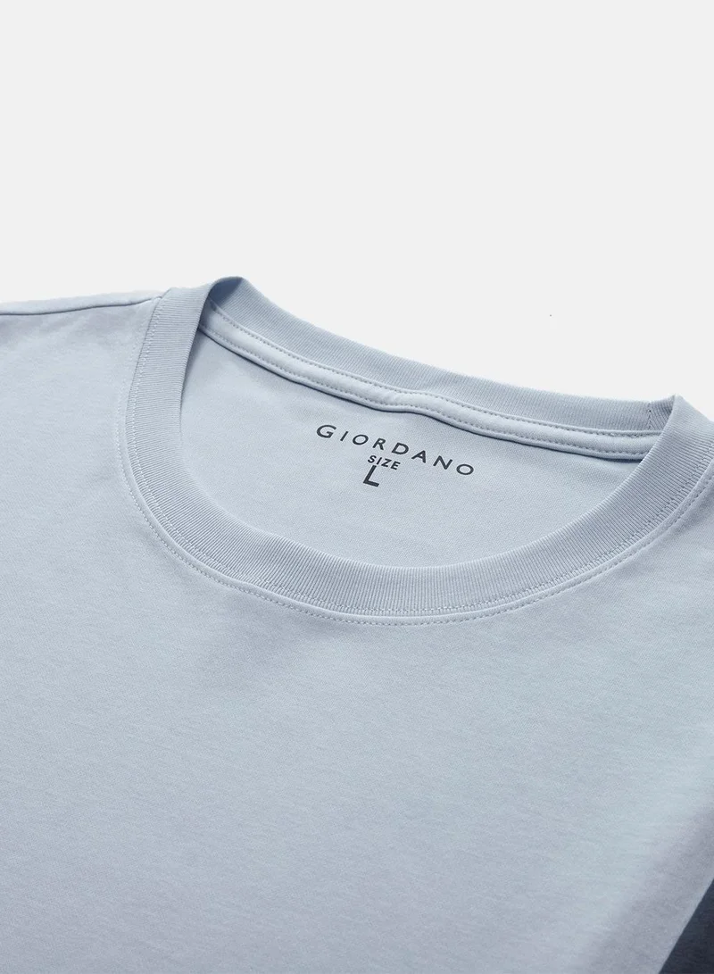 Giordano  Men's Interlock Crew Neck Regular Tee for Men | Best Price UAE