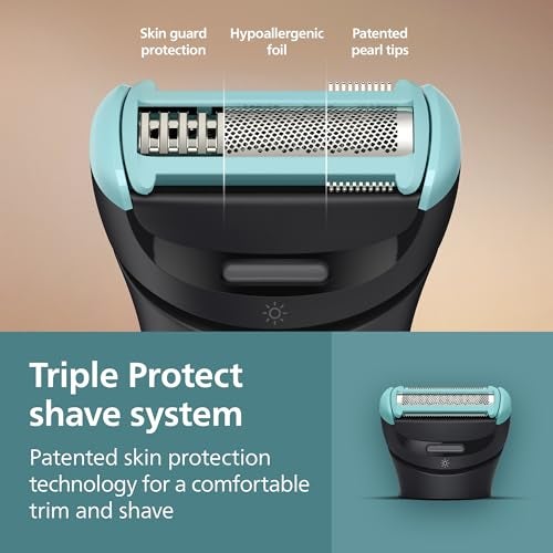 Norelco Philips Norelco Body Groomer 7000 Series, Waterproof Men's Full Body Groomer with Travel Case, Triple Protect Shave System & Body Hair Trimmer with Contour-Following 2D Flexing Head, BG7490/50 - Image 4