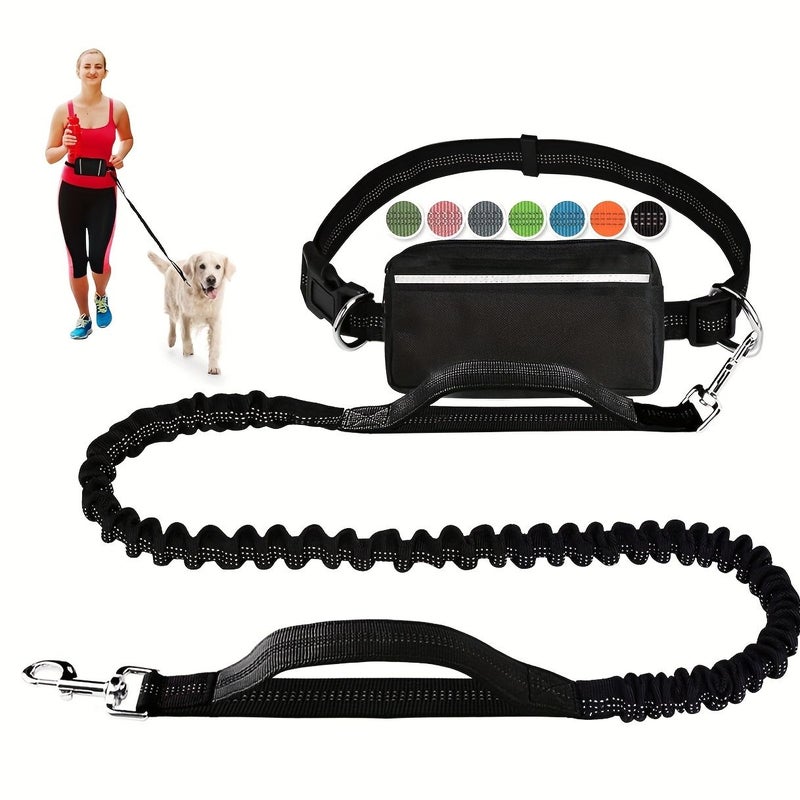 Grey Portable Multifunctional Dog Walking Waist Bag With Leash - Image 3