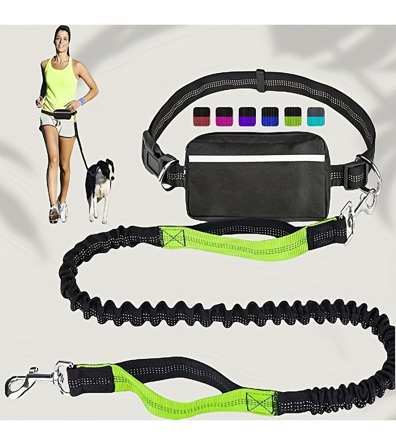 Grey Portable Multifunctional Dog Walking Waist Bag With Leash - Image 2