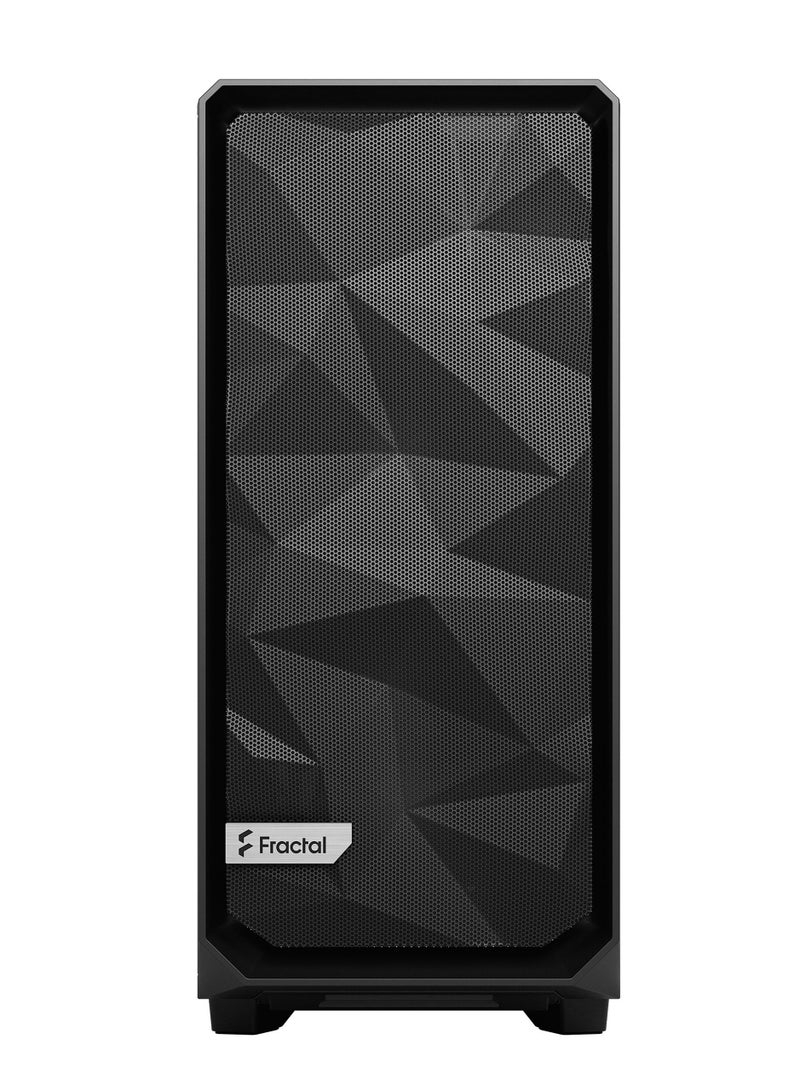 Fractal Design Meshify 2 Compact Mid-Tower ATX Case, Tempered Glass Side Panel, High-Airflow Mesh Front, 7x Fan Mounts, 2x 3.5" + 4x 2.5" Drive Bays, USB 3.1 Gen2 Type-C Front I/O, Black TG Dark Tint | FD-C-MES2C-02 - Image 2