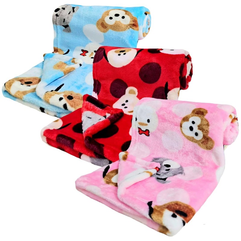 BRANDONN Baby Blankets New Born Combo Pack of Crib Sheet Wrap for Baby Boys and Baby Girls Pack of 3 Pcs - Image 1