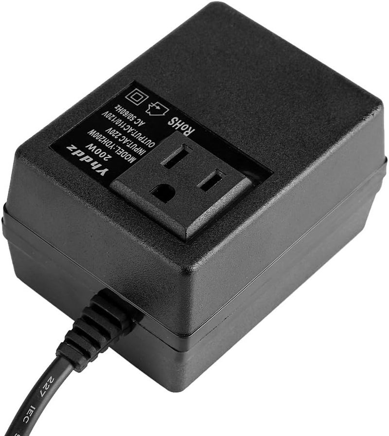 klarako Voltage Converter,Travel Electronic International Voltage Converter Transformer 220V to 110V Maximum 200W - Image 5