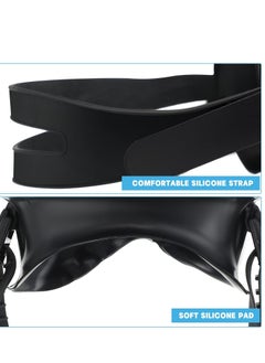 SYOSI 2 Pcs Oval Shape Scuba Diving Mask Classic Freediving Mask Retro Oval Anti Fog Tempered Glass Lens Stainless Steel Silicone Diving Goggles for Adults Men Women Spearfishing Snorkeling Swimming Black  - Image 5