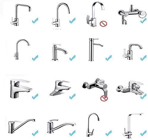 SIYANSHU 2 Pack 360 Rotatable High Pressure Sink Sprayer Head Universal ABS Splash Filter Kitchen Sink Faucet Water Spray Nozzle Head 3 Modes Adjustment Pack of2 - Image 3