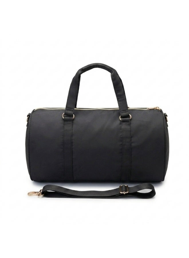 The Happy Tribe Personalised Duffle Bag, Black