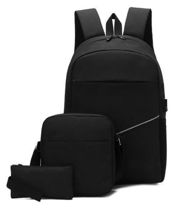 شنطة لاب توب من انيرجي كيس، لحجم 17 بوصة، شنطة للظهر، اليد، الكتف والسفر، مقاومة للماء، مناسبة للرجال والنساء والطلاب والبنات والأولاد والمدرسة والرحلات والتنزه، 3 قطع - Image 1