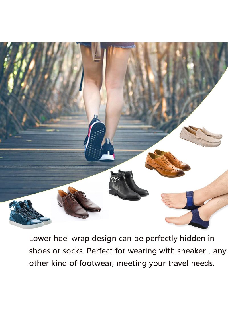 Sweet seven Premium Heel Protectors (2Pairs ) for Effective Heel Pain Relief and Plantar Fasciitis Support - Blue - Ideal Heel Cups for Men & Women with Achilles Tendinitis and Heel Spurs  - Image 4
