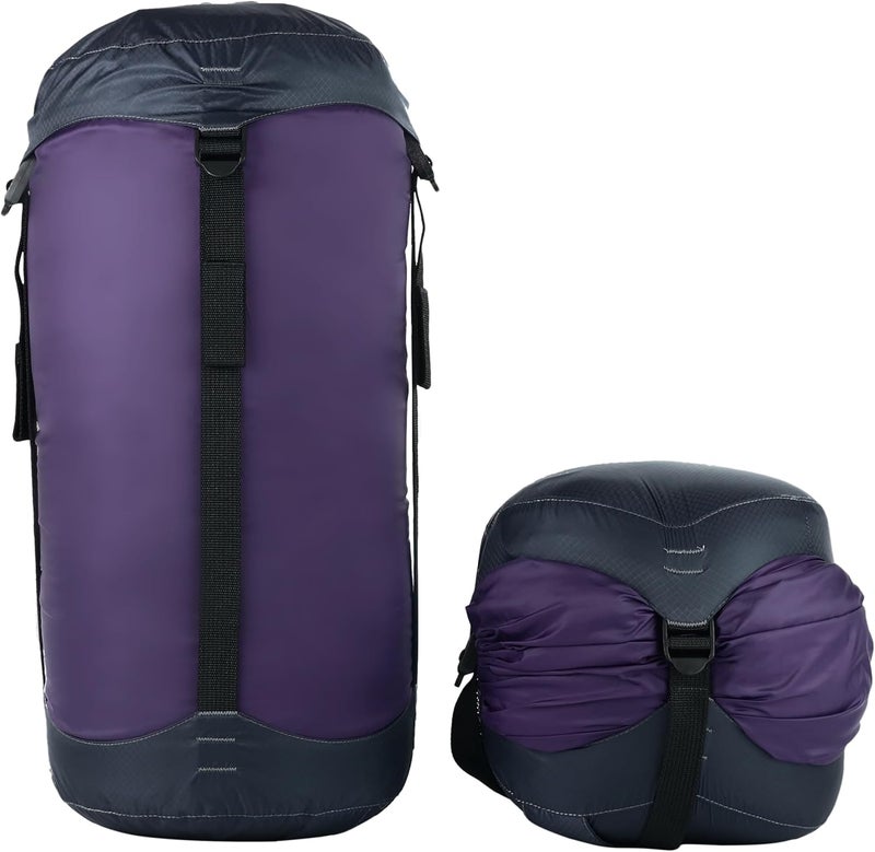 Litume Kompressionssack 6L, 8.5L, 10L, 13L, 16L, Leicht, Ultraleichter Kompakt mit Ripstop-Gewebe, 50% mehr Stauraum, für Schlafsack, mit Kordelzug für Camping, Rucksackreisen, Reisen (E638) - Image 1