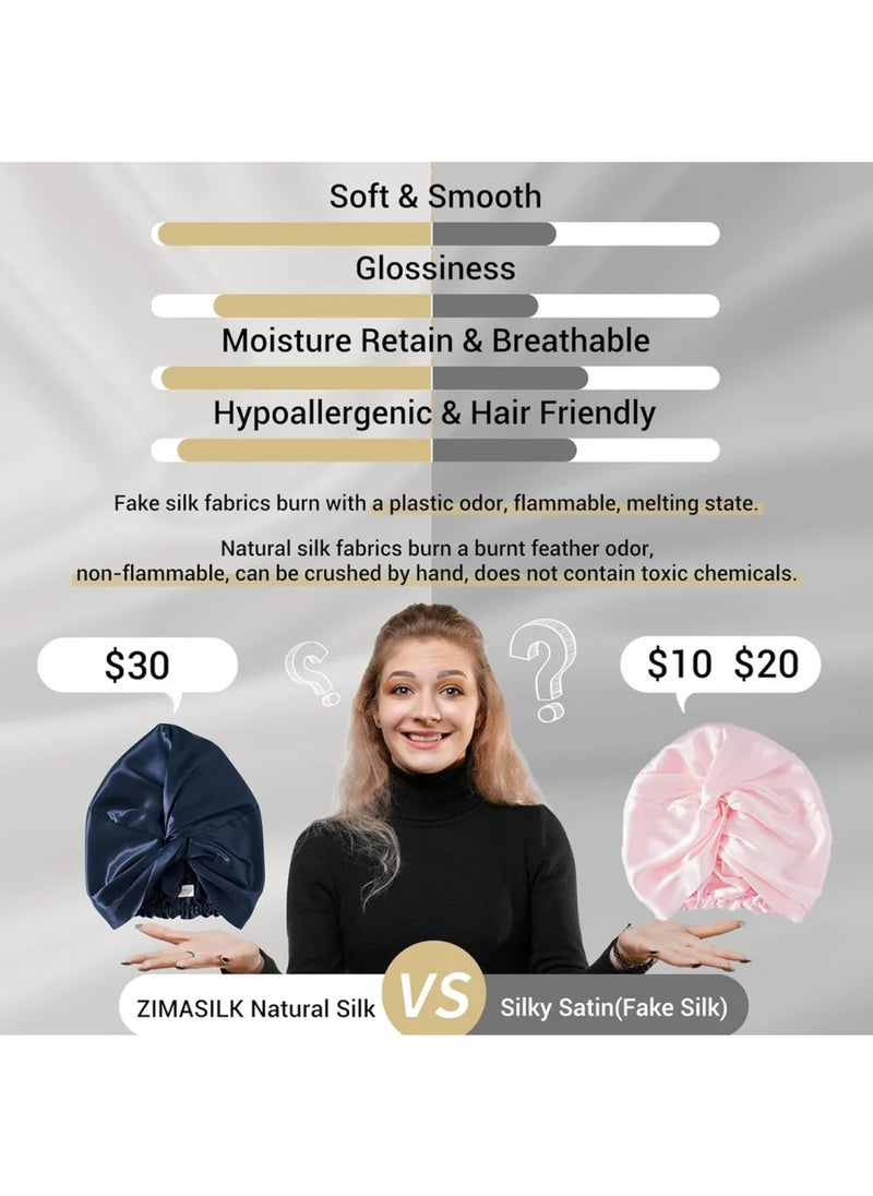 ZIMASILK 22 Momme Silk Sleep Cap  - Image 3
