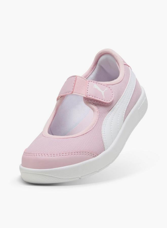 PUMA Girls Courtflex V3 Lina Ps Hook & Loop Ballerina Shoes - Image 4