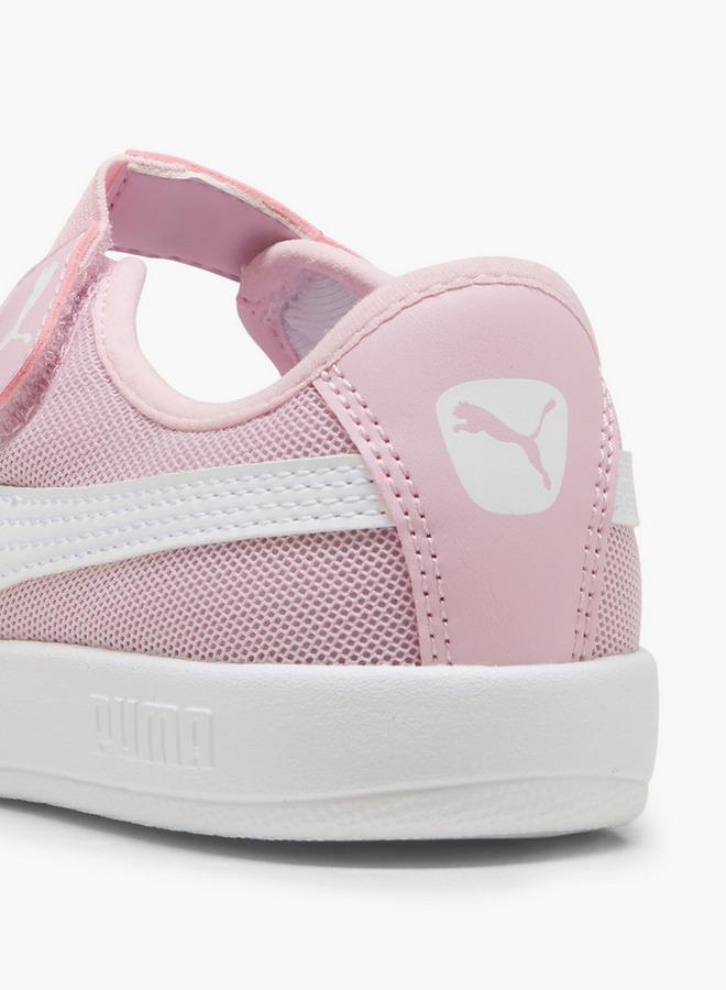 PUMA Girls Courtflex V3 Lina Ps Hook & Loop Ballerina Shoes - Image 3