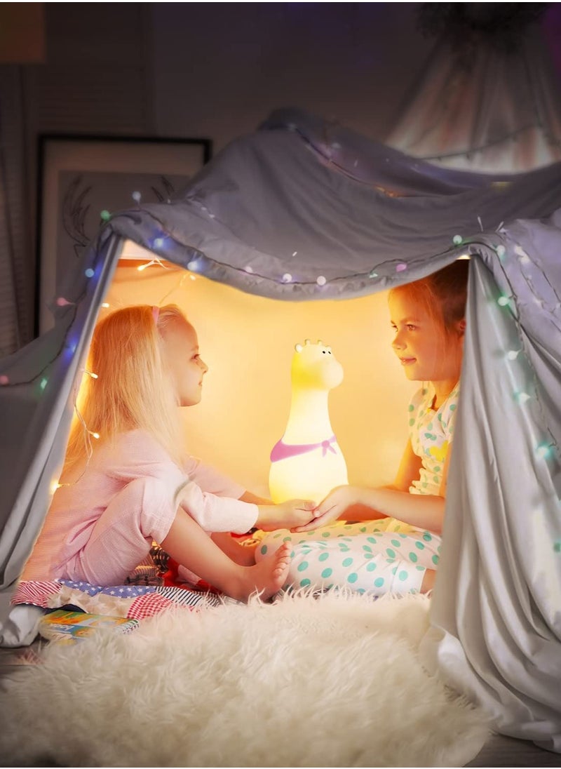 SYOSI - Night Light for Kids Giraffe Nursery Night Lights with Battery 7 Color Table Lamp Room Decor Type-C Rechargeable Cute LED Multicolor Gifts for Baby Children Toddlers Teen Girls - Image 1