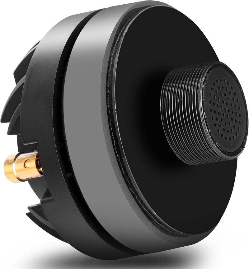 Pyle 1.5 Inch Tweeter Horn Driver - 500 watt peak power/250 watt RMS Audio Speaker Tweeter System w/Flat Aluminum Voice Coil, 1.5k-20 kHz Frequency, 95 dB, 8Ohm - PDS122, Black - Image 1