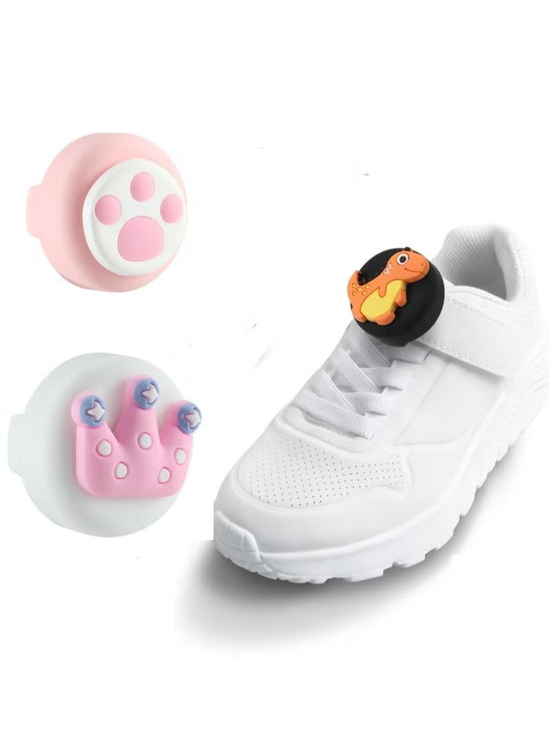 2 pack Silicone AirTag Holder for Kids Shoelaces, Cartoon GPS Tracker Case, Hidden Wear-resistant Tracker Locator Protective Case for girls Shoes, Pets, Airtag Shoe Sole Children - Image 1