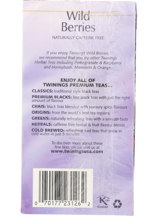 Twinings Twinings of London Wild Berries Herbal Tea Bags, 20 Count  - Image 2