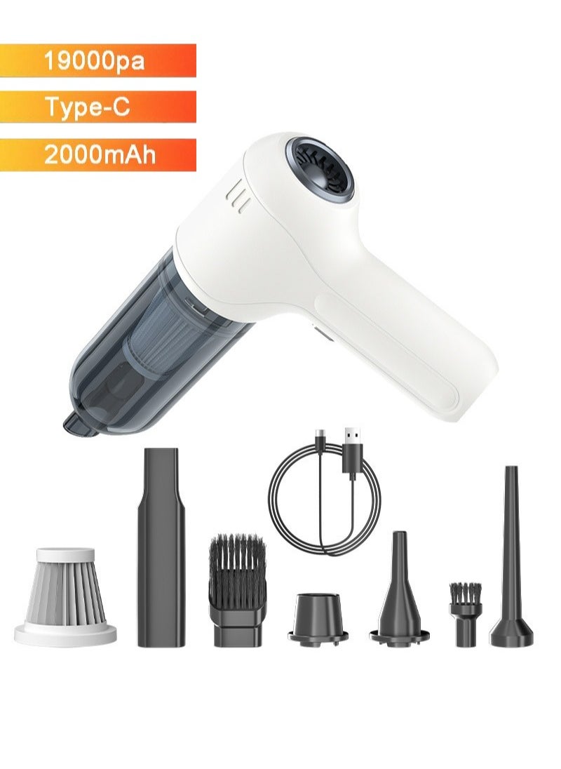 ULHYC - Cordless Vacuum Cleaner 19000pa with 2000mah Large Capacity Battery and Fast Type C Charge Handheld Vacuum Cleaner - Image 1