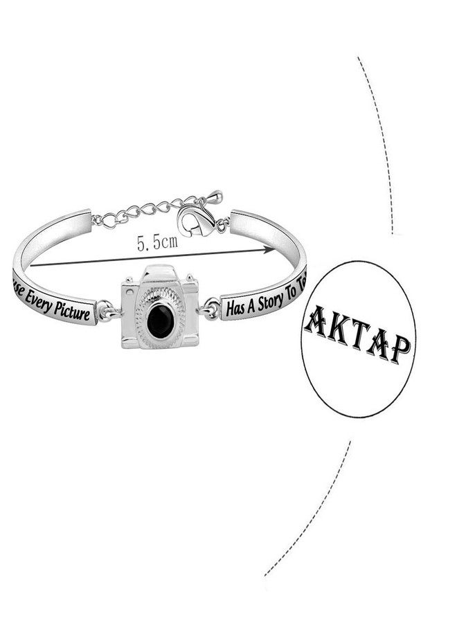 AKTAP Photograph Bracelet Camera Charm Because Every Picture Has a Story to Tell Photography Gifts for Photographers Women Best Friends - Image 5