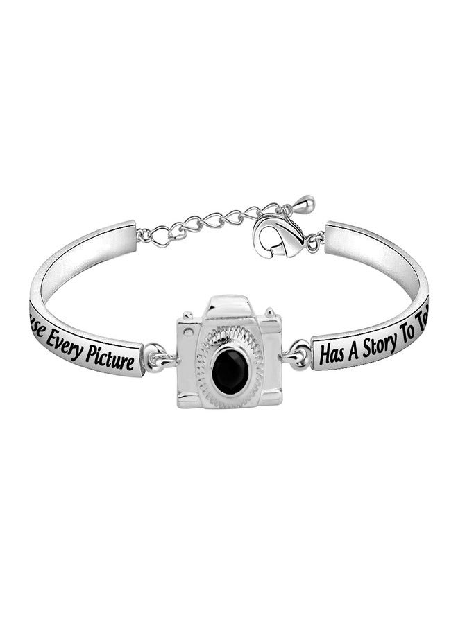 AKTAP Photograph Bracelet Camera Charm Because Every Picture Has a Story to Tell Photography Gifts for Photographers Women Best Friends - Image 1