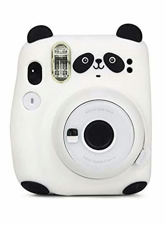Camera Case for Fujifilm Instax Mini 11 Camera Soft Silicone Protective Cover - Panda - Image 1