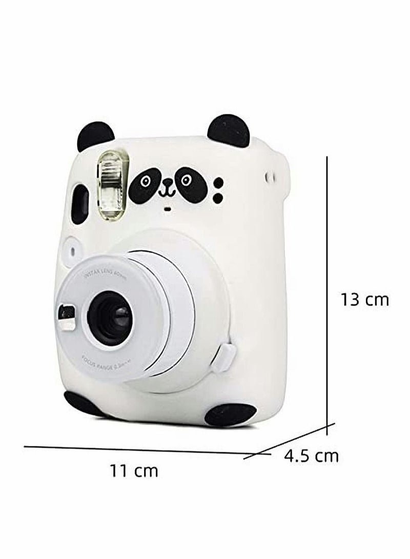 Camera Case for Fujifilm Instax Mini 11 Camera Soft Silicone Protective Cover - Panda - Image 2