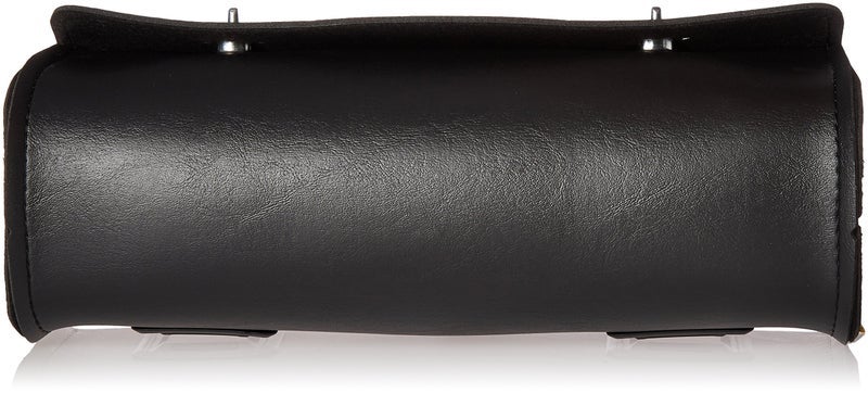 Dowco سلسلة Dowco Willie & Max 59512-00 Revolution: حقيبة شوكة دراجة نارية جلدية صناعية. أسود، ملاءمة عالمية، سعة 11.5 لتر - Image 3