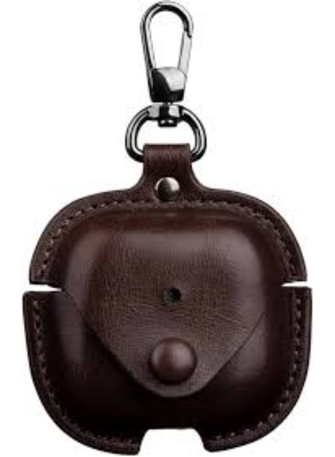 جراب من الجلد الصناعي متوافق مع سماعات AirPods 4 (إصدار 2024) - غطاء واقٍ مضاد للخدش مع حلقة مفاتيح، جراب جلد فاخر لسماعات AirPods 4 (إصدار 2024) - Image 1