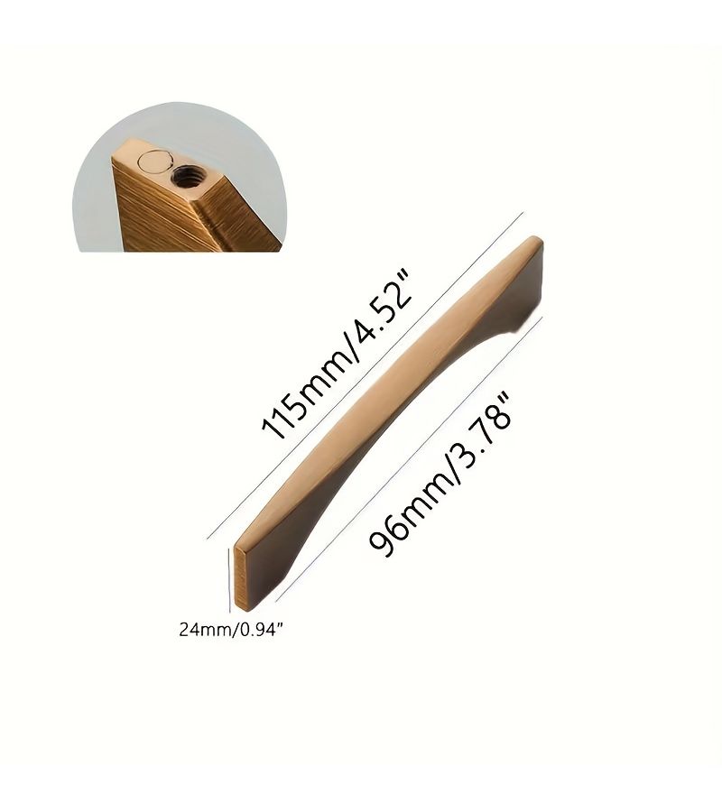 Zinc Alloy Cabinet Handles 192mm Hole Pitch 2pcs Brushed Bronze European Vintage Coffee Knobs - Image 5