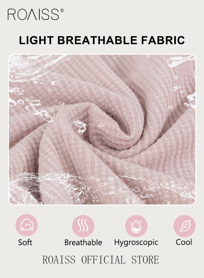 roaiss Plus Size Maternity Support Leggings Maternity Leggings with Belly Support and Anti Slip Design Relieve Waist Pressure High Waisted Design Loose Fit Comfortable Skin-Friendly and Elastic Fabric - Image 4